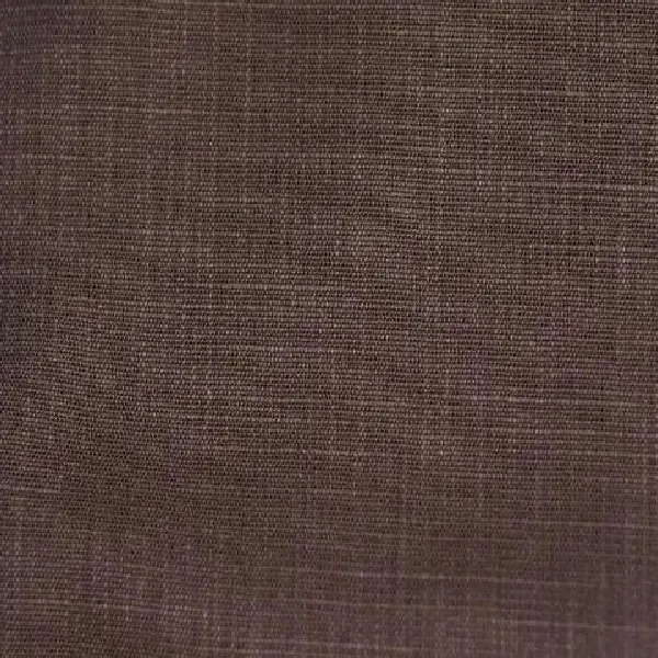 Dark brown linen curtain fabric.
