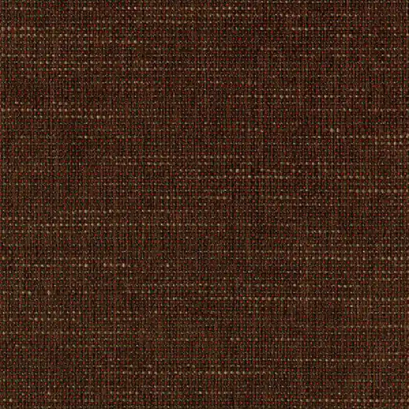 Dark brown textured pencil pleat curtain fabric.