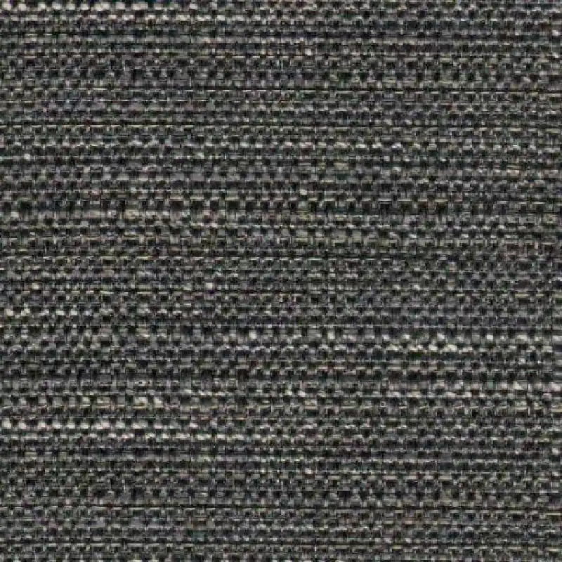 Mottled dark and light grey pencil pleat curtain fabric.