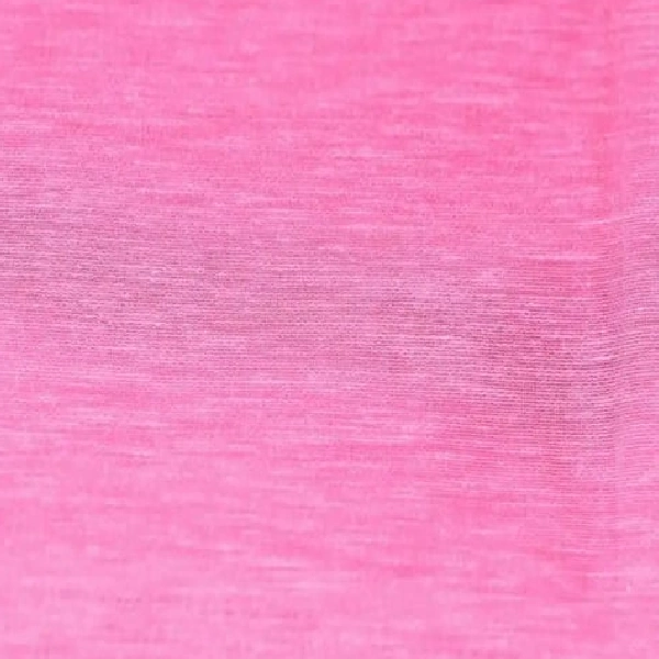 a bright pink fabric, likely for a curtain, with a distinct horizontal woven texture.