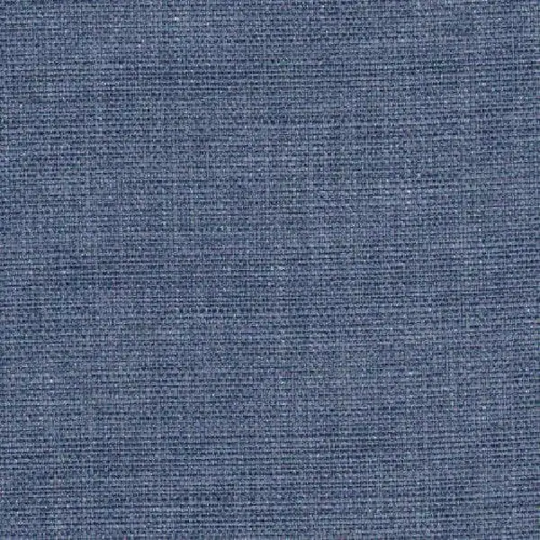 blue fabric with a visible woven texture.