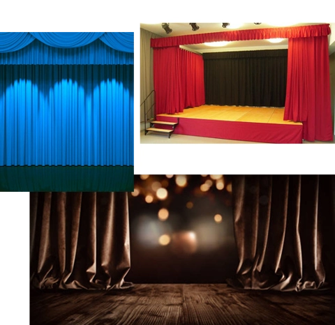 give short alt text of theater curtain