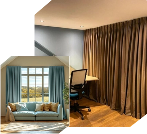 light brown or tan color, shown next to blue