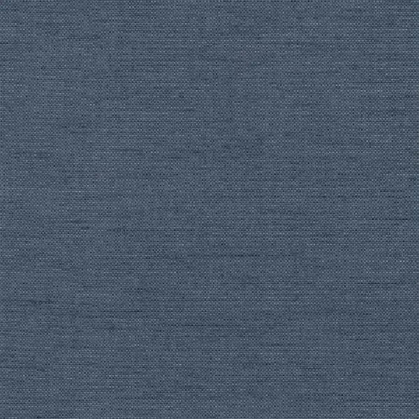 solid dark blue blackout curtain with a subtle woven texture.