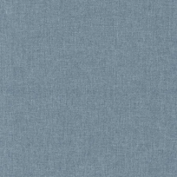 solid muted blue-gray blackout curtain with a subtle woven texture.
