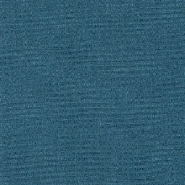 solid teal-blue blackout curtain with a subtle woven texture.