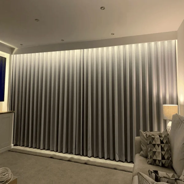 motorzied wave curtains in dubai